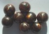 8 18mm Satin Topaz Black Swirl Vintage Acrylics